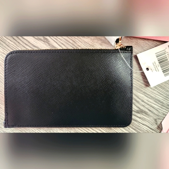 Kate Spade Women's Small Black Zip Around Wristlet Wallet New - Picture 4 of 5